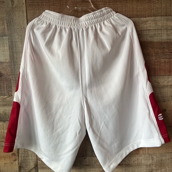 Jordan Men's White and Red Athletic Shorts - Picture 2 of 9